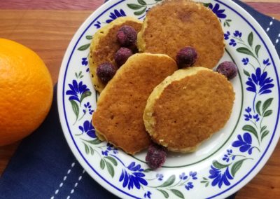 Delicious Oats Almond Orange Pikelets 